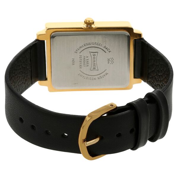 Sonata Quartz Analog with Day and Date Champagne Dial Leather Strap Watch for Men - image number 3
