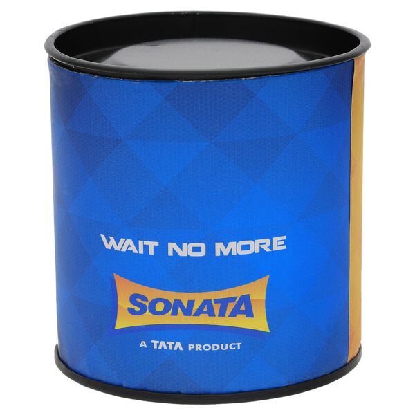 Sonata Quartz Analog Black Dial Leather Strap Watch for Men - image number 4