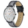 Sonata Verve Quartz Analog Silver Dial Black Leather Strap Watch For Men - image number 2