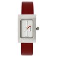 Sonata Quartz Analog Silver Dial Leather Strap Watch for Women - image number 0