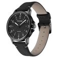 Poze by Sonata Quartz Analog Black Dial PU Leather Strap Watch for Men - image number 2