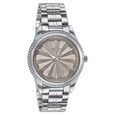 Poze By Sonata Quartz Analog Beige Dial Silver Metal Strap Watch For Men - image number 2