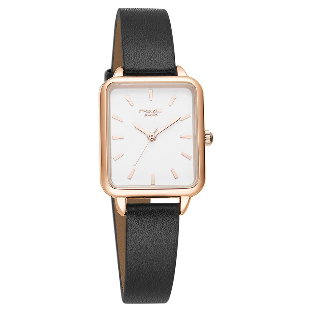 Buy Online Poze by Sonata Quartz Analog White Dial PU Leather