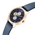 Sonata Quartz Multifunction Blue Dial Leather Strap Watch for Men - image number 2