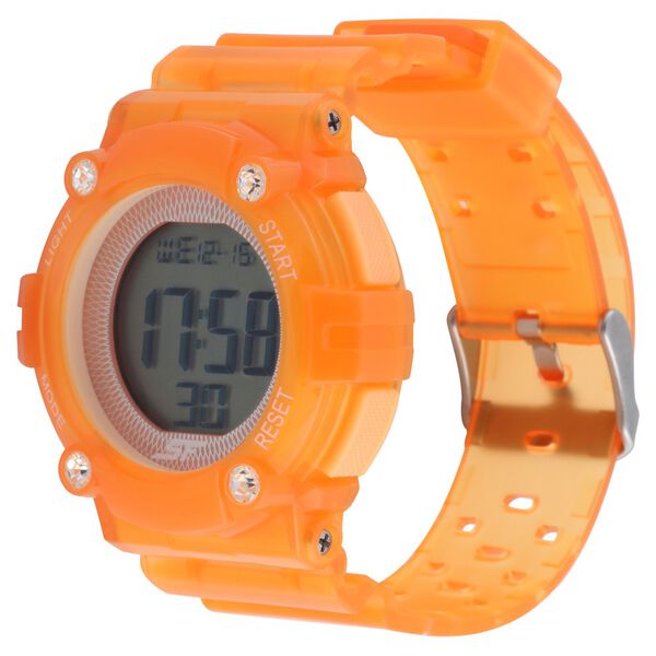 SF Digital Dial Plastic Strap Women Watch - image number 1