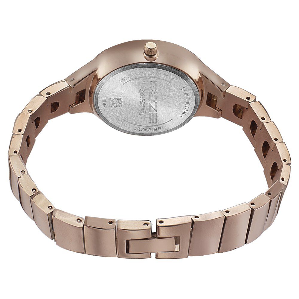 Poze by Sonata Quartz Analog Blue Dial Metal Strap Watch for Women