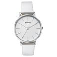 Sonata Modern Edit Quartz Analog Grey Dial Leather Strap Watch For Women