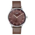 Sonata Poze Quartz Analog Brown Dial Brown Leather Strap Watch For Men - image number 1