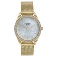 Sonata Poze Quartz Analog Mother of Pearl Dial Golden Color Stainless Steel Strap Watch For Women - image number 1