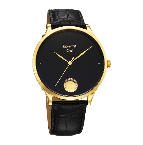 Gold Steel Watch