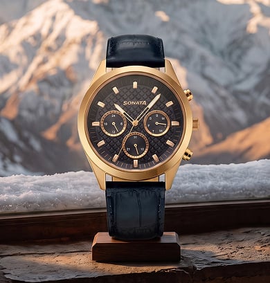 Gold Black Watch