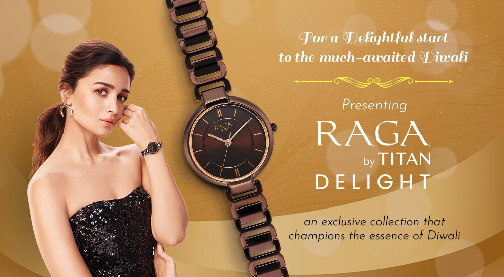 Raga Women s Allure Brown Dial with designer Metal Strap Watch