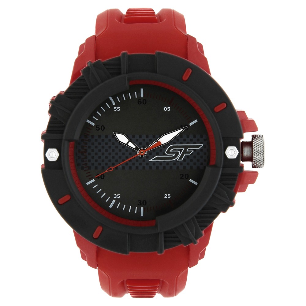 Buy Online SF Quartz Analog Grey Dial Plastic Strap Watch for Men nl77067pp03 Sonata