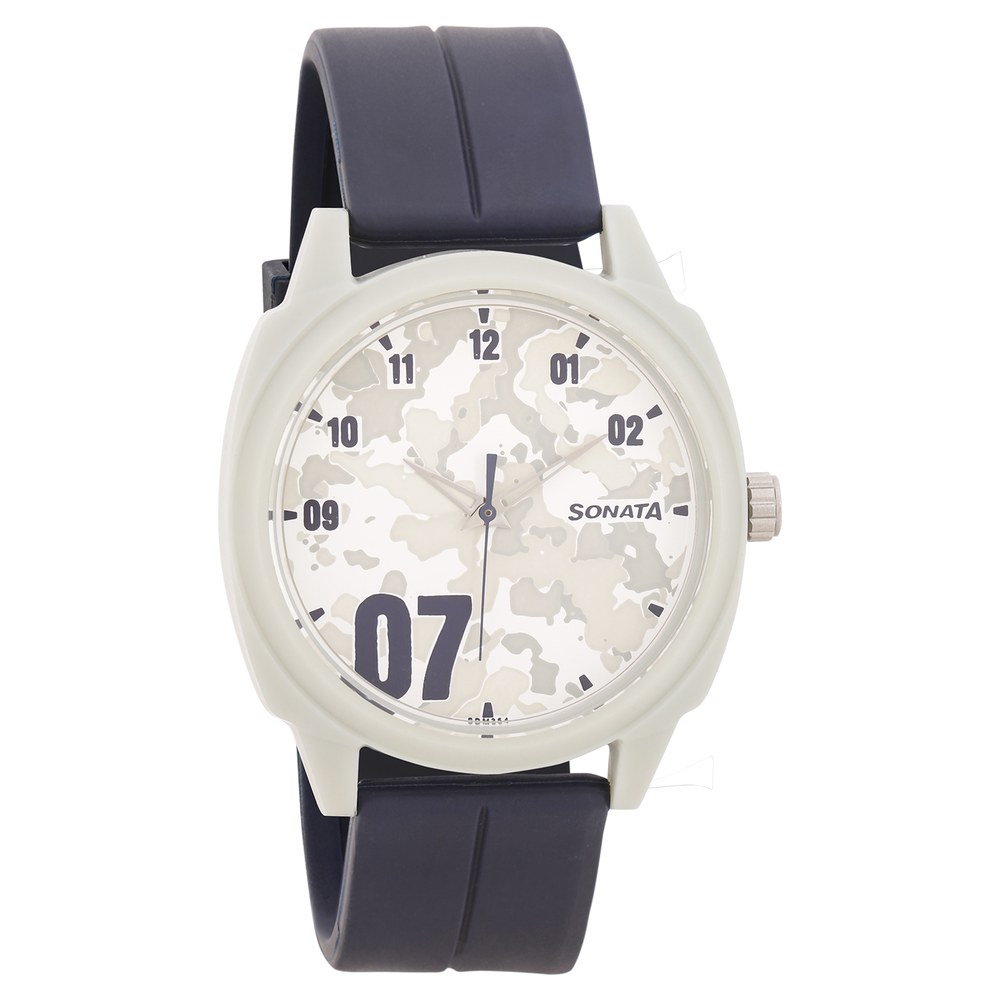 Buy Online Camo Multicoloured Dial Plastic Strap Watch for Men