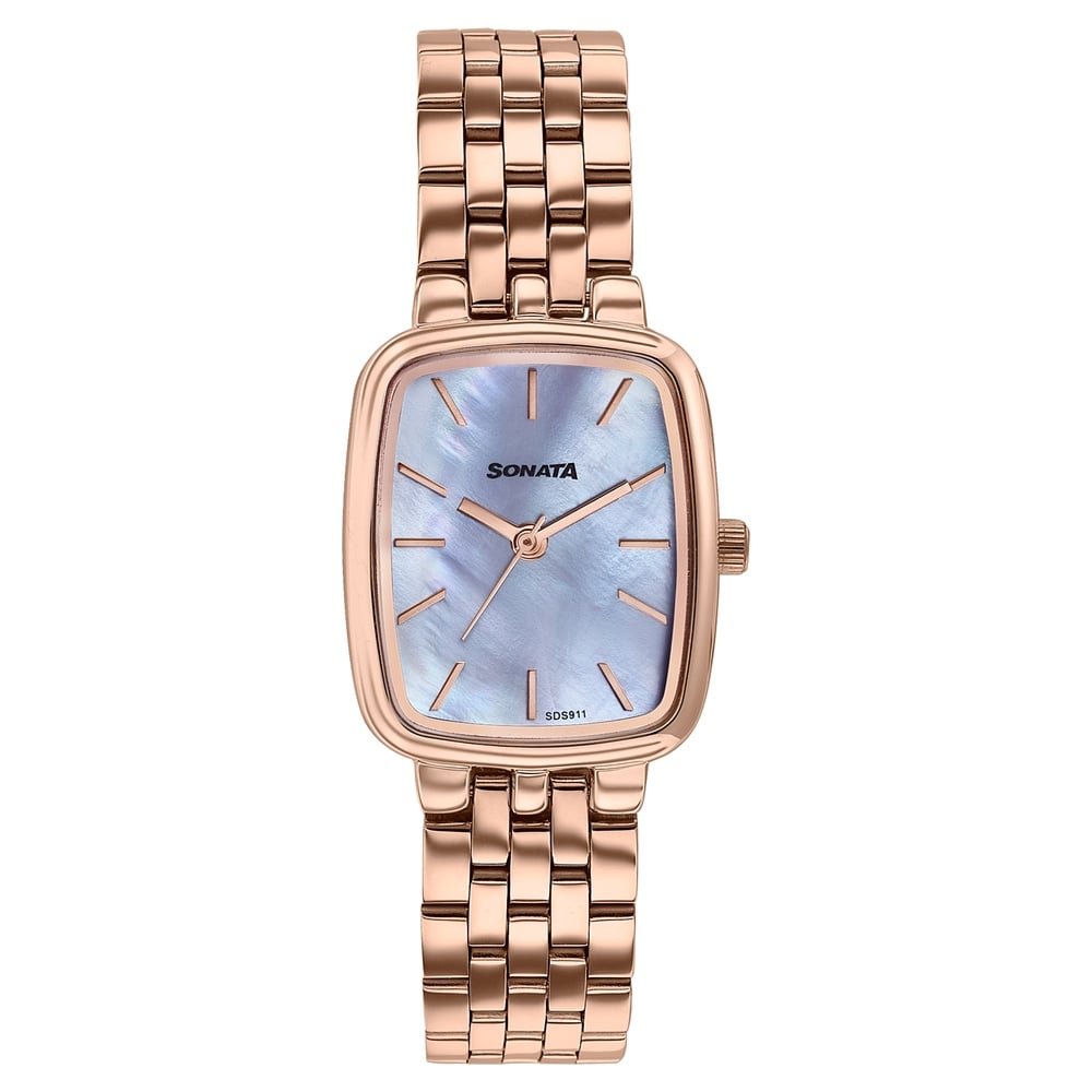 Buy Online Sonata Festive Quartz Analog Mother Of Pearl Dial Rose