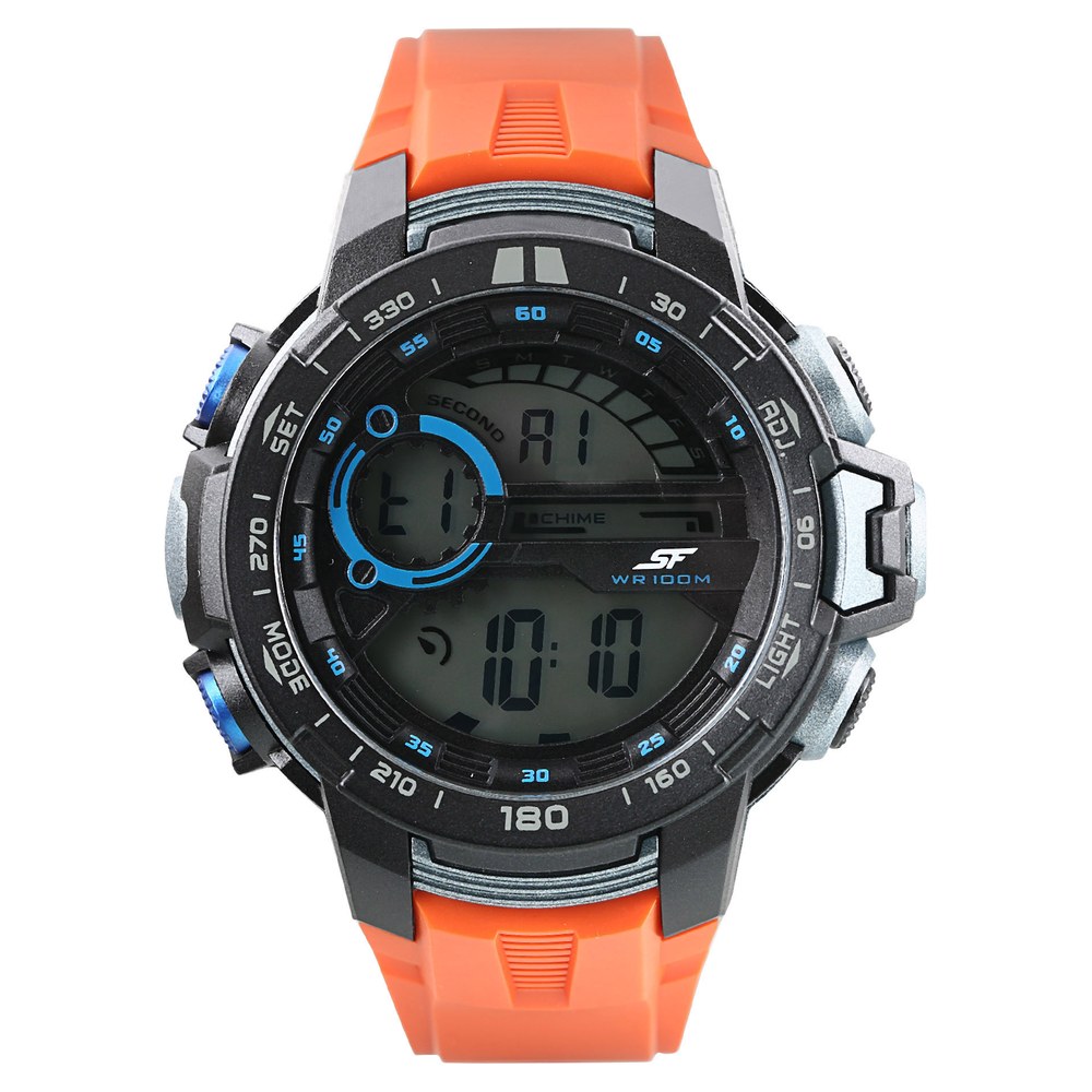 Buy Online SF Super Fibre Digital Dial Plastic Strap Watch for Men