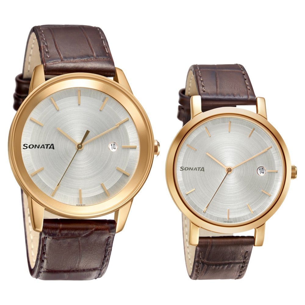 Sonata Couple Watches Under 1000 Buy Online Sonata Quartz