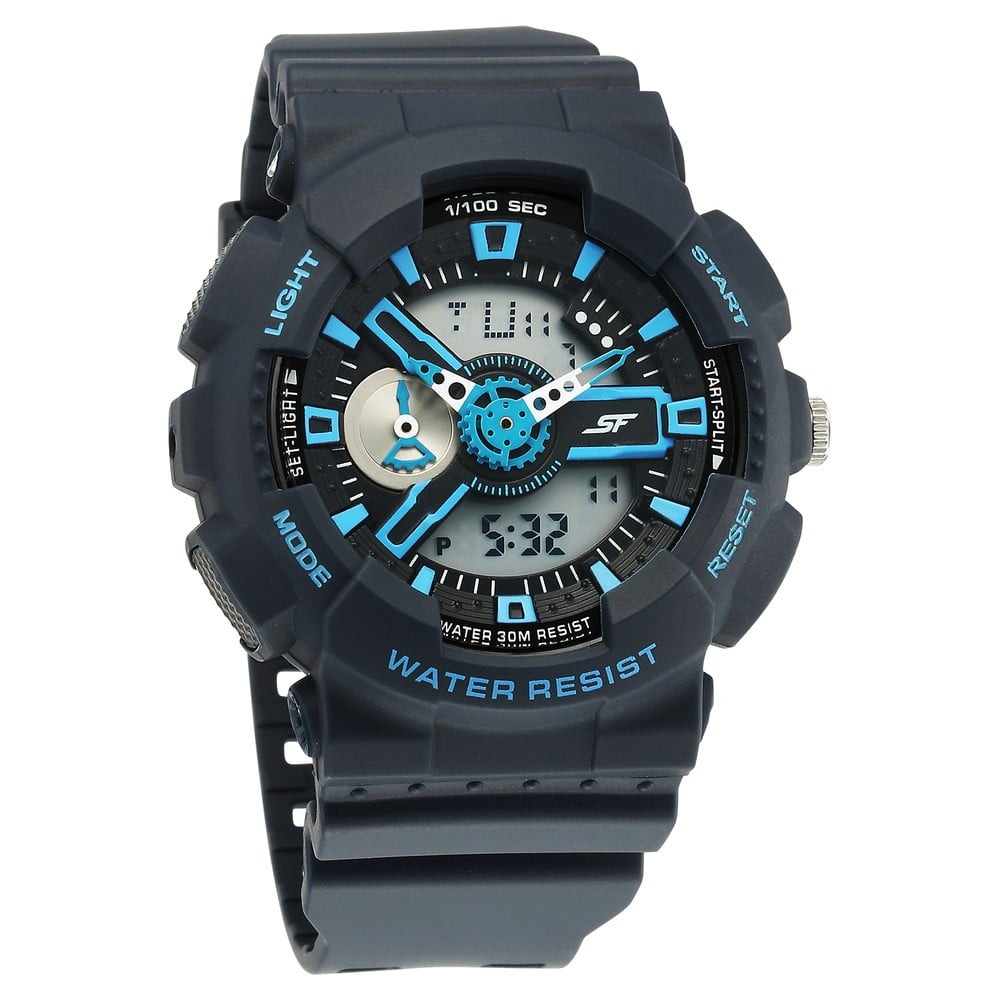 Buy Online Sonata SF Dreamer Series Quartz Digital Analog Digital Blue  Plastic Strap for Men 77132pp07w Sonata India